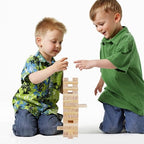 Glintoper Tic Tac Toe & Tumble Tower Blocks Tables Game Set, Classic Wood Stacking Game & XOXO Board Games for Kids Family, Living Room Rustic Coffee Table Decor, Travel Strategy Board Games - style: Tic Tac Toe & Tumble Tower