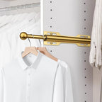 12" Valet Rod for Closet Pull Out (1 Pack, Brushed Gold) - color: Brushed Gold, size: 1 Pack