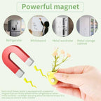 6 Packs Mini Ceramic Vase Magnets for Fridge, Fingertip Vase, Cute Tiny Plant Vase Fridge Magnets for Kitchen Refrigerator Office Locker Decoration with 6 Fake Flowers