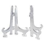 Super Z Outlet Clear Plastic Easels or Stand/Plate Holders to Display Pictures, Placecards, or Other Items at Weddings, Home Decoration, Birthdays, Tables (12 Pack) (5 Inch) - size: 5 Inch