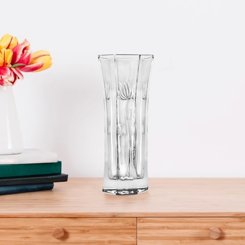 CS Crystal Vase 12-inch high, Tulip Design, for Flowers & Decor. Lovely Nice Shiny Piece. Perfect as a Gift, Suitable for All Occasions. - style: Tulip Design