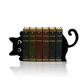 Peeping Cat Metal Bookends, Funny Bookends for Shelves Decorative, Home Office Desk Cute Book Ends Reading Bookshelf Decor for Cat Lovers, Book Lovers Gift - style: Peeping Cat