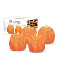 Himalayan Glow Candle Holders, Hand Crafted Himalayan Salt Candle Holder – 4 Pack - size: Pack of 4