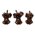 Nature's Mark 3 Baby Elephants See No Evil Hear No Evil Resin Statue Figurine Home Decorative Accent Decor