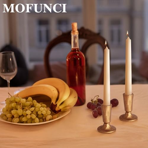Retro Iron Candlestick Holders Set of 2, Gold Candle Holders Heavy Weight, Taper Candle Holders Perfect for Dining Table, Wedding, Party, Mantel - color: Gold