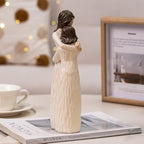 Gifts for Mom from Daughter, Mother and Daughter Hugging Figurines - Perfect for Mothers Day Christmas or Birthday Gifts, Resin, 9.8" H - style: Hugging Mom Daughter