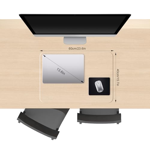 Clear Desk Mat, Non-Slip PVC Desk Protector Mat with Round Edge, Heat Resistant & Waterproof Clear Desk Writing Mat for Home and Office (23.6"*15.7") - size: 23.6”*15.7“