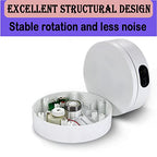 YVV Electric Rotating Display Stand 360°Automatic Mute Photography Rotating Turntable Stand,Cup Display Turner Stand, Rotating Base for Glitter Tumblers Making Supplies Spinner, Record Video 16CM - size: 6.29 * 1.96 inch