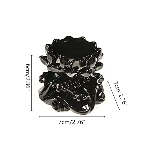 Lotus Crystal Ball Stand Sphere Display, Natural Healing Feng Shui Glass Orb Holder Base Statue Decoration, for 60mm-100mm Sphere - style: Lotus