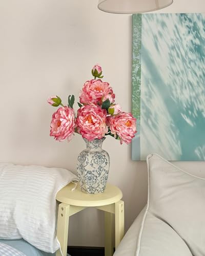 Vintage Chinoiserie Ceramic Vase, Porcelain Decorative Flower Vase for Centerpiece Living Room Table Shelf, Retro Country Decor - color: Retro, size: Large