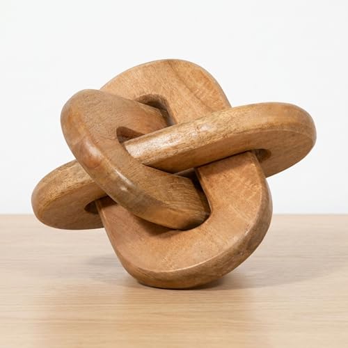 Home Decor and Bathroom Decor Sculpture - Room Display with Statues and Ornaments for Office Styling, Bookshelves or Living Room Decor Accent - Modern Coffee Table Arrangement - 10", Brown - color: Brown, size: 10.0" H