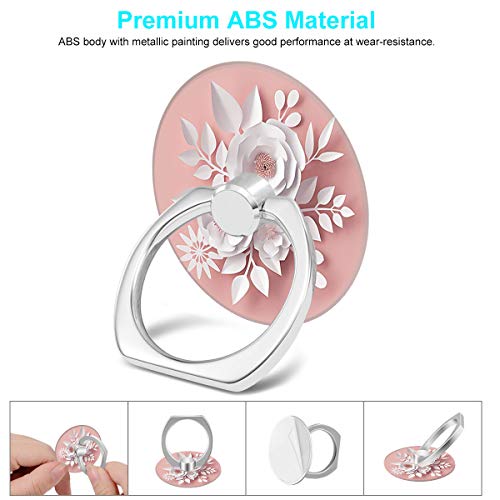 Bonoma Phone Ring Holder, 3 Pack Beach Flowers Butterfly Universal Finger Ring Stand Grip Kickstand Compatible with Smartphones and Tablets - color: Beach Flowers Butterfly