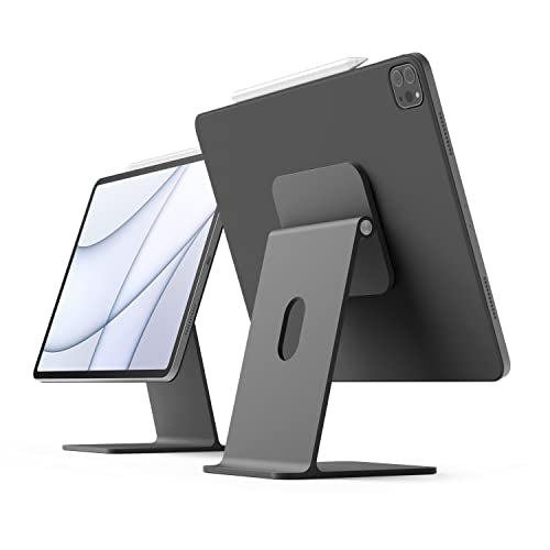 elago Premium iPad Magnetic Stand Designed for iPad Pro 12.9"(5th,4th Gen), 11"(3rd,2nd Gen), Air 10.9"(5th,4th Gen), Mini 8.3"(6th Gen, A17 Pro), 10.9"(10th Gen) [Dark Grey] - color: Dark Grey