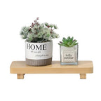 Rustic Wood Riser for Home Decor, Small Plant Stand, Decorative Wood Pedestal (10.6x3.9x1.6 inches)