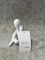 MISLYN Plastic Sculptures Home Decor Thinker Statue Aesthetic Sculpture Room Decor Modern Abstract Decoration on Shelf Table Desk