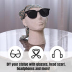 Abstract Decor Sculptures Home Decor - Resin Thinker Human Head Statue Shelf Decorations Bust Statues for Living Room Office Table Art Decor Accents 7.25 * 6.25 * 8.5 Inch