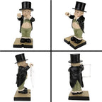 Pottery Toilet Butler Statue – Funny Toilet Paper Holder Stand, Resin Boy Holding Nose Roll Hanger, Gentleman Tissue Paper Towel Dispenser for Shelf, Table, Desk Home Decor, Modern Bathroom Sculptures