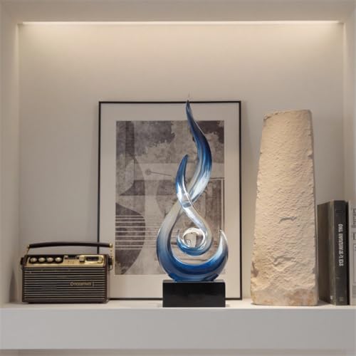 AWNR Abstract Art Deco Decor Statues for Home,Shelves,Table,Living Room, Dining Room,Modern Sculpture Decoraciones of Homes for Sale (Gradient Blue) - color: Gradient Blue