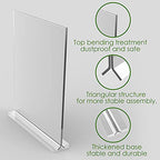newnewshow 8.5x11 Acrylic Sign Holder 3 Pack Vertical Double-Sided Display (Optional 8.5x11 8.5x5.5 5x7 Horizontal and Vertical) - size: 3 Pack 8.5*11