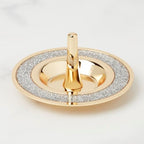 kate spade new york 897452 Sitting Pretty Pink Glitter Ring Dish - style: Ring Holder