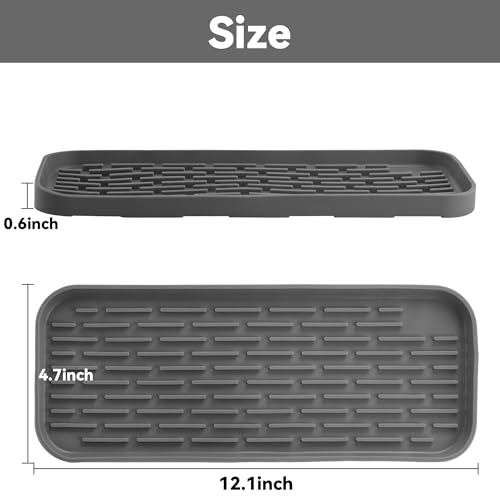 Drip Tray for Drink Dispenser, 1 Pack Gray Reusable Drip Pan for DD&HAPP Glass Drink Dispenser - color: Gray 1 Pack