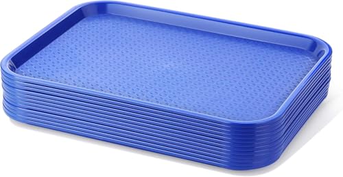 New Star Foodservice Fast Food Tray, Set of 12 (Blue, 10 by 14 Inch) - color: Blue, size: 10 by 14-Inch
