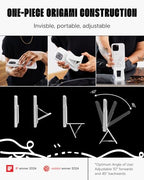 MOFT Phone Tripod Stand Selfie Stick x Shantell Martin for iPhone, Multi-Angles iPhone Stand, Lightweight & Portable Phone Holder, Strong Magnets, MOVAS Vegan Leather, Misty Cove (Without Card Slot) - color: Shantell Martin x Misty Cove x Without Card Slo