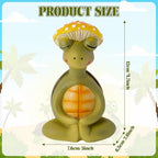 Meditation Turtle Resin Statue - Yoga Meditation Turtle Statue for Desk Living Room Resin Figurine for Home Patio Office Decoration Cute Plant Statues for Tabletop Garden Backyard Decor - style: Turtle