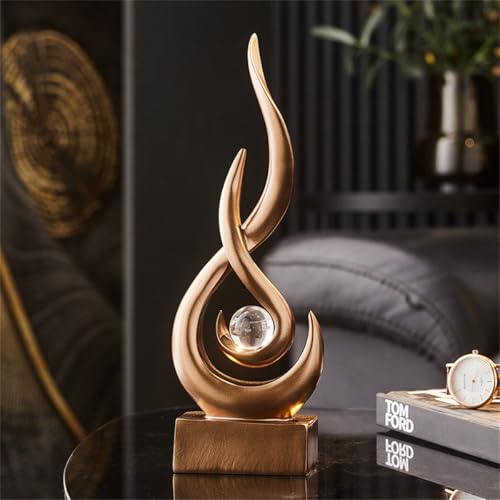 AWNR Abstract Art Deco Decor Statues for Home,Shelves,Table,Living Room, Dining Room,Modern Sculpture Decoraciones of Homes for Sale (Bronze) - color: Bronze