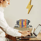 H&P Decorative Bookends – Modern Kids Book Stopper for Shelves, Nook Desk Accessories, and Home Decor