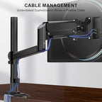 WALI Single Monitor Arm 13-33 Inch, Single Monitor Mount, Vesa Desk Mount up to 19.8lbs Single Monitor Stand with Clamp, VESA 75x75mm or 100x100mm Compatibility(GSDM001), Black - size: 13"-33", style: Single Arm