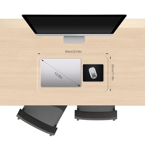 Clear Desk Mat, Non-Slip PVC Desk Protector Mat with Round Edge, Heat Resistant & Waterproof Clear Desk Writing Mat for Home and Office (23.6"*11.8") - size: 23.6"*11.8"