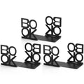 Book Ends,3 Pair Bookends Folding Book Ends Metal Bookend (3 Pair) - size: 3 Pair