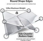 Honygebia Clear Acrylic Book Stands - Cross Frame Acrylic Book Holder, Open Bookstand for Display and Reading, Suitable for Art, Bible, Cookbook, Easel, Magazine, Textbooks 12.5" x 9.5" x 5.5" - color: Clear