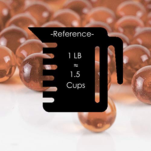CYS EXCEL Rose Wine Glass With Marble Gemstone Vase Filler (1 LB, Approx. 80 PCS) | Multiple Color Choices Aquarium Round Marble Beads | Decorative Mosaic Gem Pebbles - color: Rose Wine, size: 1 LB