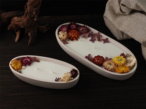 Oval Candle Boat Jar Molds, Creative Silicone Vessels Pot Molds, Concrete Container Storage Tray Making Moulds for Storage Holder Jewelry Box Vase Aroma Cup (L) - color: L