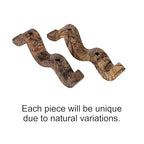 Bloomingville Marble Wave Double Taper Candle Holder, Brown Forest - color: Brown