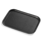 New Star Foodservice 24852 Restaurant Grade Non-Slip Tray, Plastic, Rubber Lined, Rectangular, 10-Inch x 14-Inch, Black - color: Black, size: 14" x 10" x 0.7"
