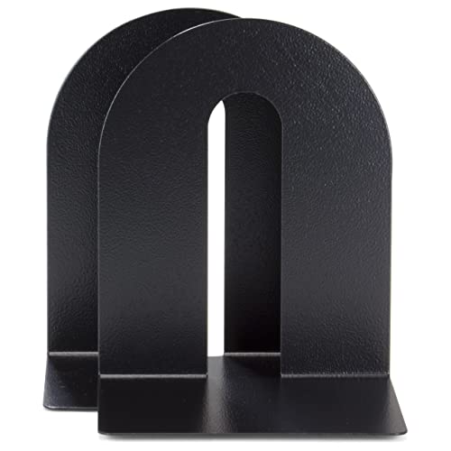 Officemate® OIC® Magnetic Heavy-Duty Bookends, 10" x 8" x 8", Black, Set Of 2 - size: (Pack of 2)
