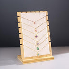 Necklace Display Stands for Selling Necklace Holder Necklace Display Storage Jewelry Display Storage Set 3PCS (Beige) - color: Beige