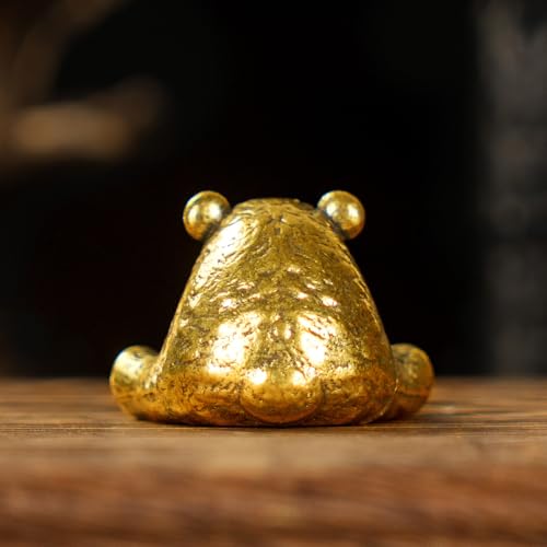 Retro Handcrafted Sitting Panda Ornament - 100% Solid Brass Decor Adorable Chubby Panda Sculpture in Resting Pose Vintage Style Collectible Art Piece Unique Gift for Panda Lovers & Nature Enthusiasts - style: Panda