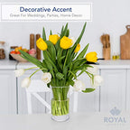 Royal Imports Flower Vase Acrylic Cylinder - Decorative Centerpiece for Home or Wedding - Non Breakable Plastic, 5"X10" Tall Round - Clear - size: 5" x 10" - Single Vase