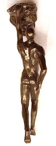 'The Alpinist' Modern Hanging Wall Figurine, Retro Stylish Resin Statue for Home and Office Decor, Nordic Art/Wall Sculpture (Hanging Man - One Hand) - color: Hanging Man - One Hand