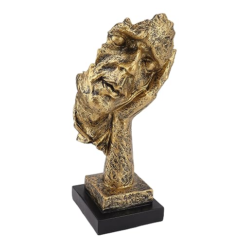 Abstract Sculpture | Handmade Art Decor for Living Room/Bookshelf/Office | Vintage Figurine with Non - Skid Base, 12.5x11.5x32cm