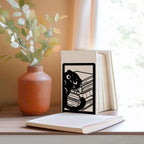 Nonskid Thickening Iron Metal Bookends for Shelves, Cute Peeping Cats Book Shelf Book Ends Decorative for Library School Office Home Study Desk Organizer Decorative Books - style: Cat
