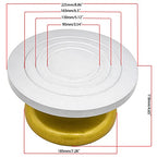 8.6" Pottery Sculpting Wheel, Sculpture Banding Wheel Tool Plastic Steel Turntable Cake Turntable Decorating Table Pottery Art Turntable DIY Baking Cake Cream Decorating Pottery Turntable