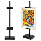 Adjustable Tabletop Easel Stand, Picture Easels for Display Up to 17" H, Black Metal Picture Frame Holder Stand Table for Art, Photo (1 Pack) - color: Black 1Pack