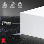 Red Co. Set of 3 Glossy White Acrylic Cube Display Nesting Risers with Hollow Bottoms - 2 Pack - color: White, size: 6",7",8" - 2 pack