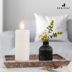 Radicaln Marble Serving Tray 12" Inches Oceanic Handmade Rectangle Tray for Party Ideal Serving Bowl for Entertaining, Trays for Serving Food & Cafetetria Trays - color: Oceanic