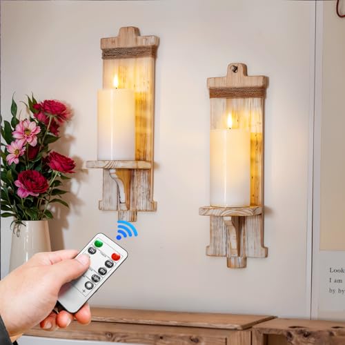 Homemory White 3x6 Inch Flameless Candles Battery Operated with Remote Timer, Real Wax LED Pillar Candle for Home Fireplace Bedroom Living Room Party, Set of 2 - color: D3"xH6"6"-White